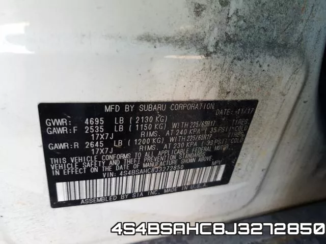 4S4BSAHC8J3272850 фото 2