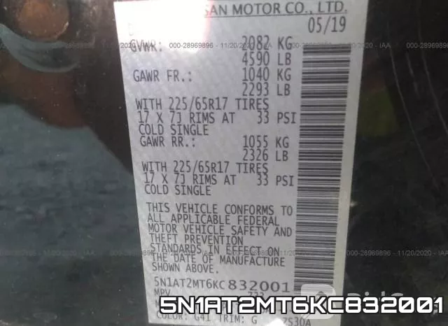5N1AT2MT6KC832001 фото 9