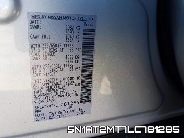 5N1AT2MT7LC781285 фото 2