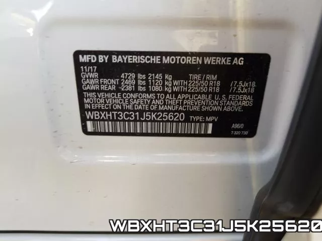 WBXHT3C31J5K25620 фото 2