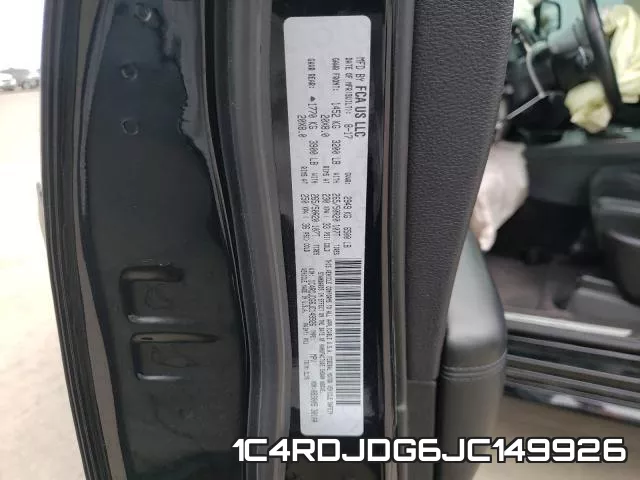 1C4RDJDG6JC149926 фото 2