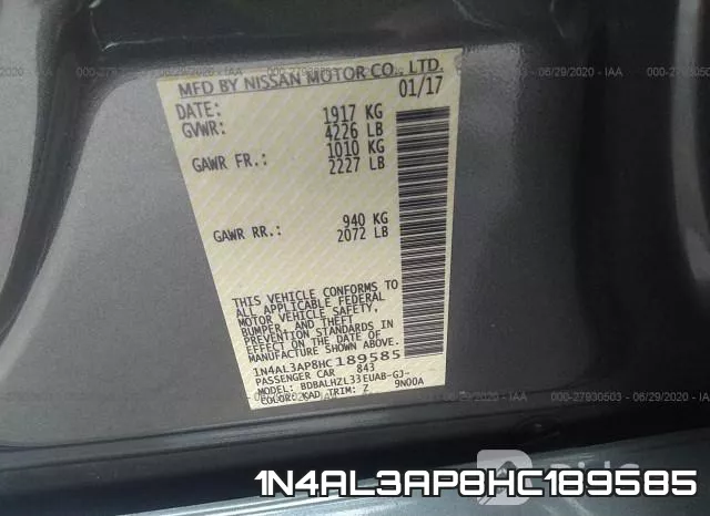 1N4AL3AP8HC189585 фото 10