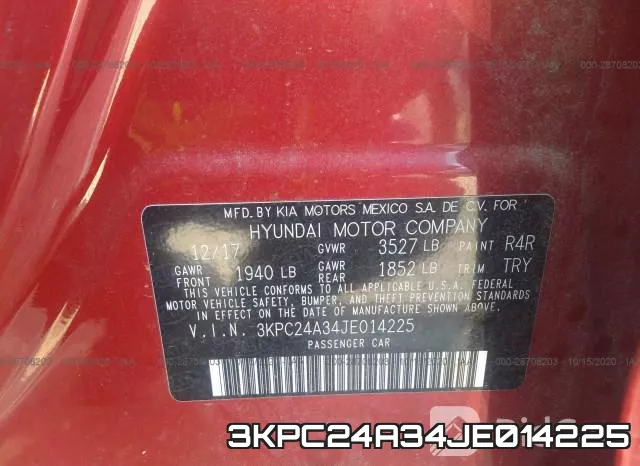 3KPC24A34JE014225 фото 10
