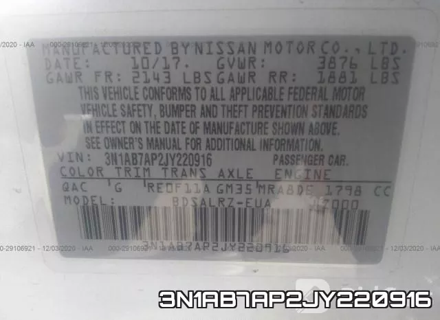 3N1AB7AP2JY220916 фото 10