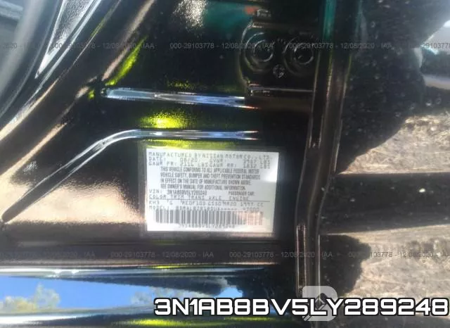 3N1AB8BV5LY289248 фото 7