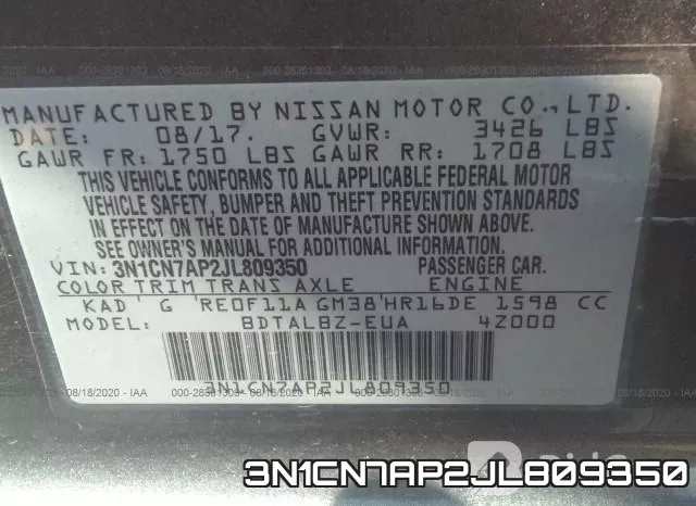 3N1CN7AP2JL809350 фото 10