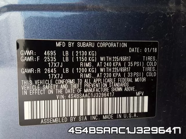 4S4BSAAC1J3296417 фото 2