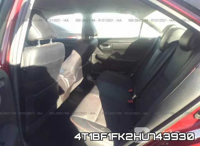 4T1BF1FK2HU743930 фото 8