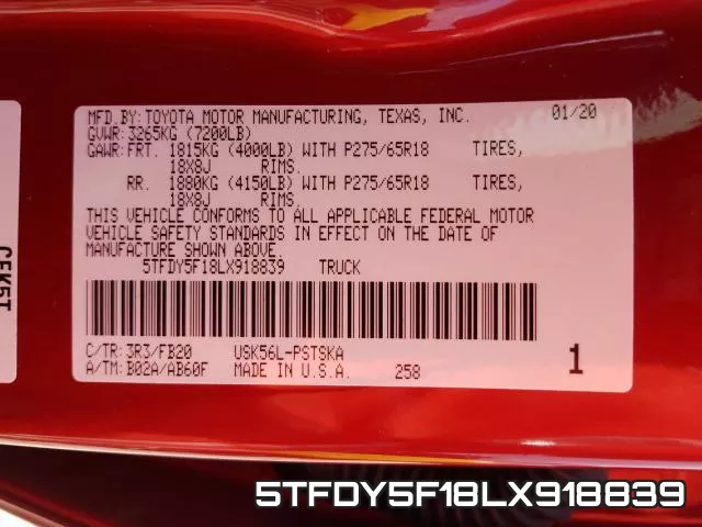 5TFDY5F18LX918839 фото 2