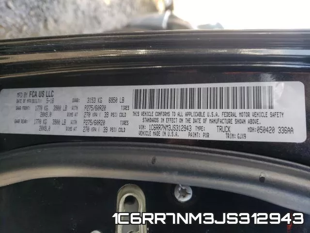1C6RR7NM3JS312943 фото 2