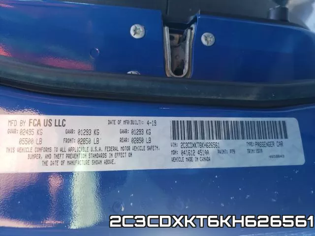 2C3CDXKT6KH626561 фото 2
