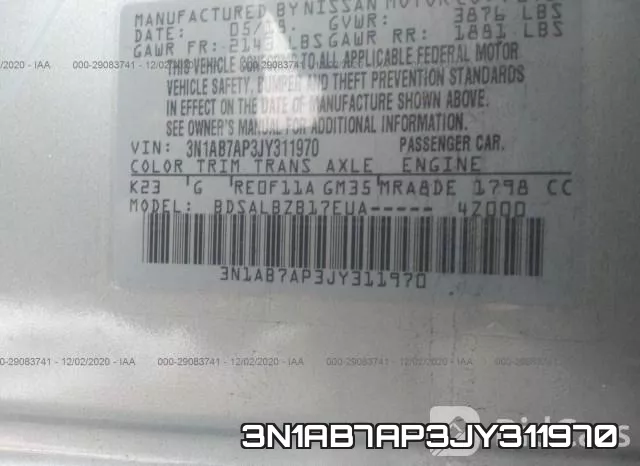 3N1AB7AP3JY311970 фото 9