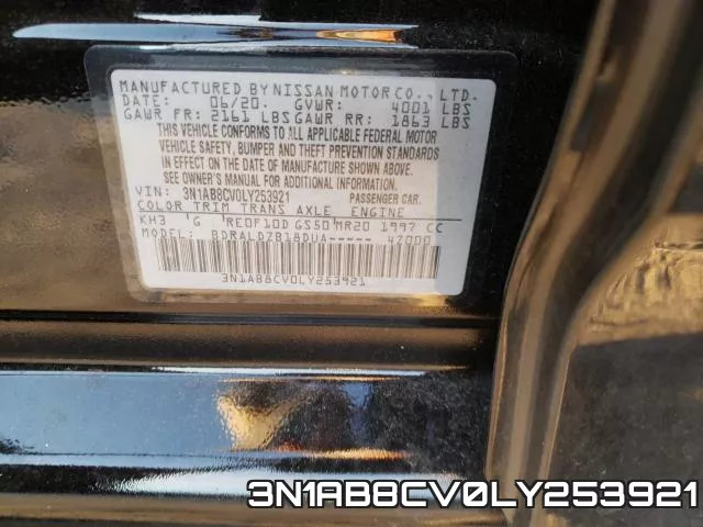 3N1AB8CV0LY253921 фото 2