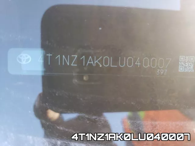 4T1NZ1AK0LU040007 фото 2