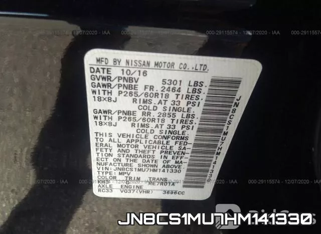 JN8CS1MU7HM141330 фото 10
