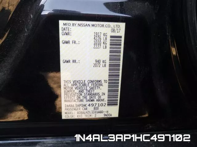 1N4AL3AP1HC497102 фото 2