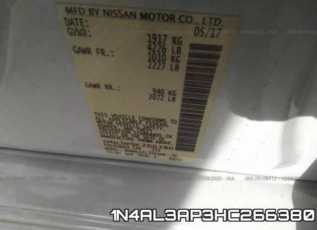 1N4AL3AP3HC266380 фото 10