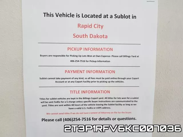 2T3P1RFV6KC007036 фото 9