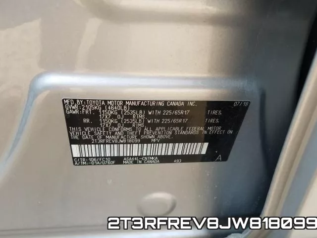 2T3RFREV8JW818099 фото 2