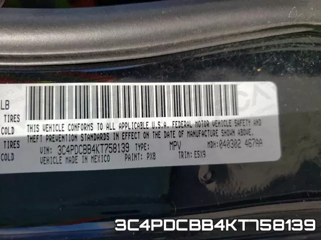 3C4PDCBB4KT758139 фото 2