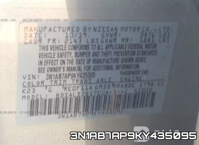 3N1AB7AP9KY435095 фото 10