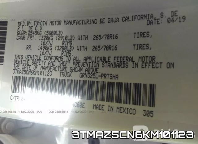 3TMAZ5CN6KM101123 фото 10