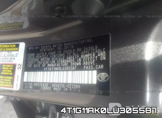4T1G11AK0LU305587 фото 9