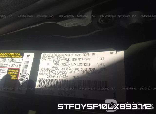 5TFDY5F10LX893712 фото 9