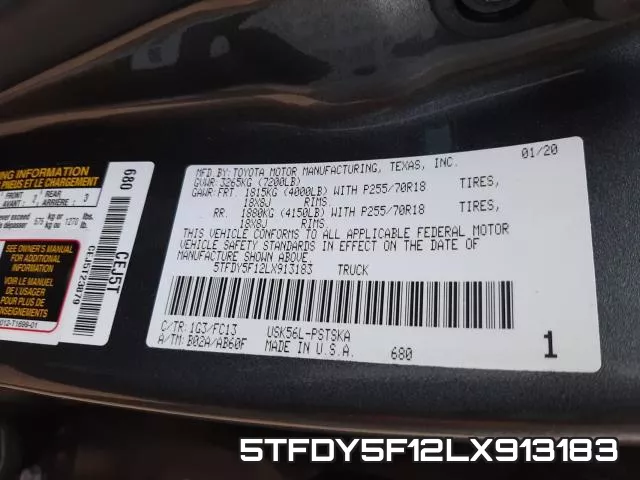 5TFDY5F12LX913183 фото 2