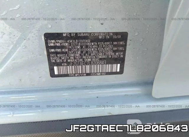 JF2GTAEC7L8206843 фото 10