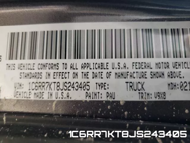 1C6RR7KT8JS243405 фото 2