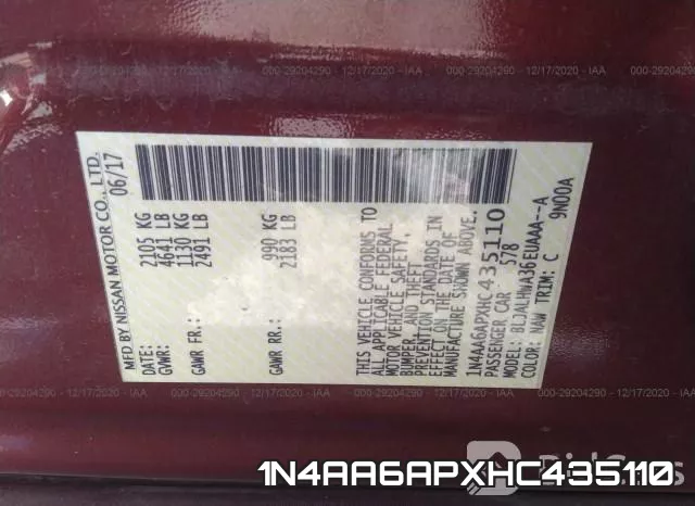 1N4AA6APXHC435110 фото 9