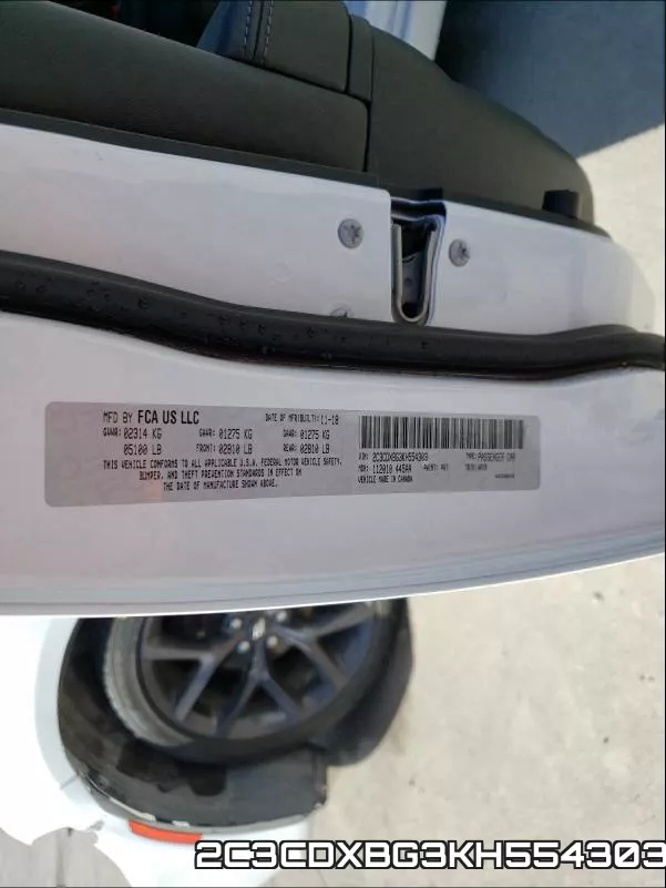 2C3CDXBG3KH554303 фото 2