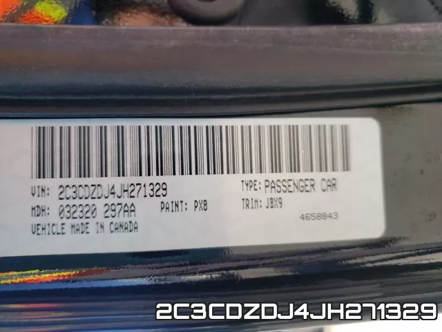 2C3CDZDJ4JH271329 фото 2