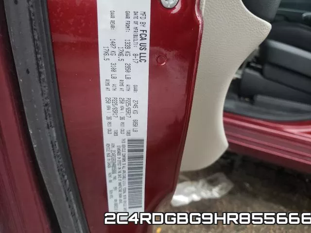 2C4RDGBG9HR855666 фото 2