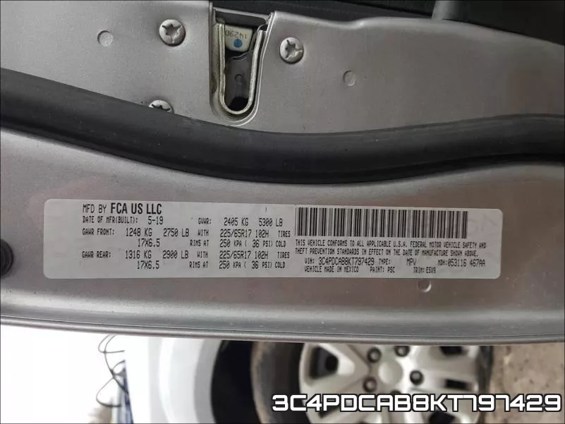 3C4PDCAB8KT797429 фото 2