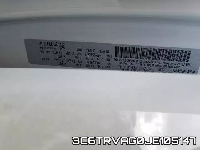 3C6TRVAG0JE105147 фото 2