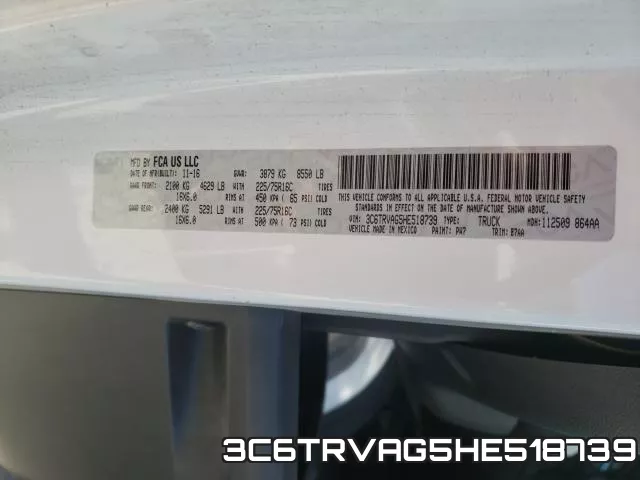 3C6TRVAG5HE518739 фото 2