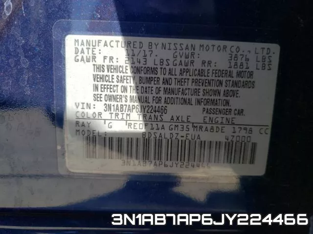 3N1AB7AP6JY224466 фото 2