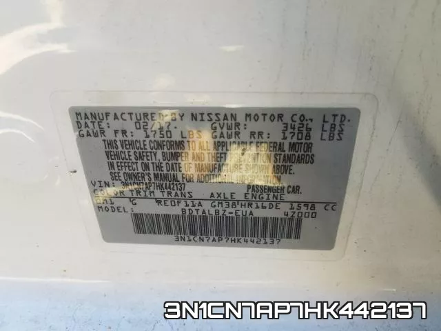 3N1CN7AP7HK442137 фото 2