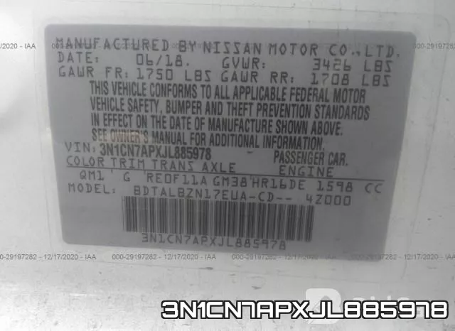 3N1CN7APXJL885978 фото 9