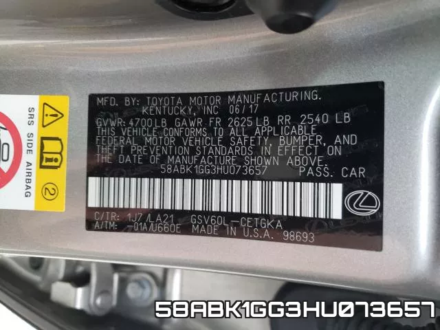 58ABK1GG3HU073657 фото 2