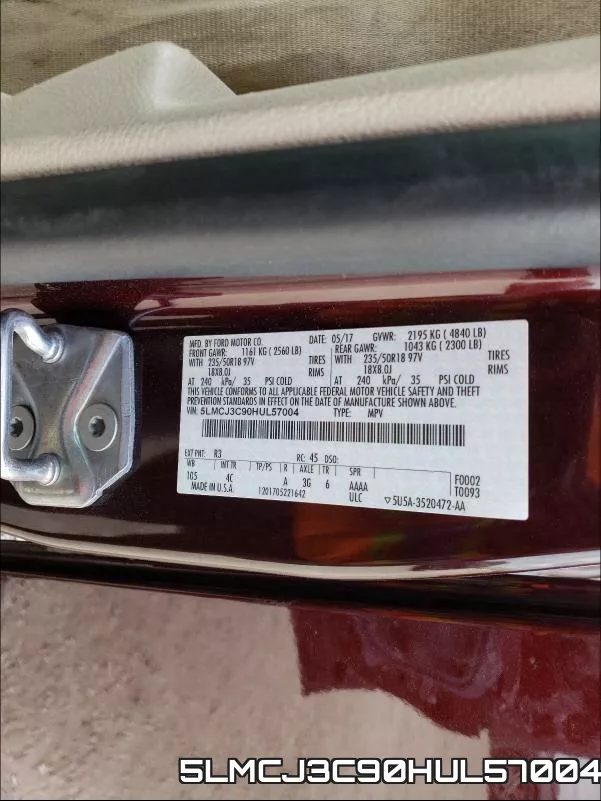 5LMCJ3C90HUL57004 фото 2