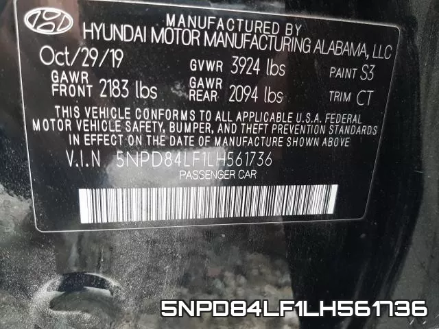 5NPD84LF1LH561736 фото 2