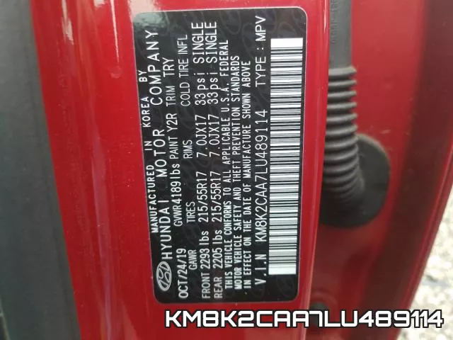 KM8K2CAA7LU489114 фото 2