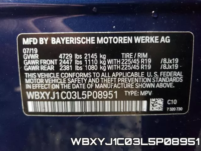 WBXYJ1C03L5P08951 фото 2