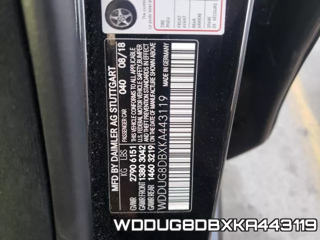 WDDUG8DBXKA443119 фото 2