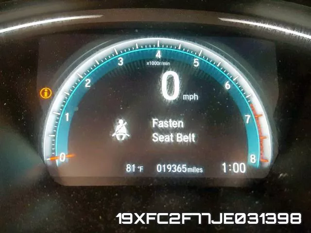 19XFC2F77JE031398 фото 8