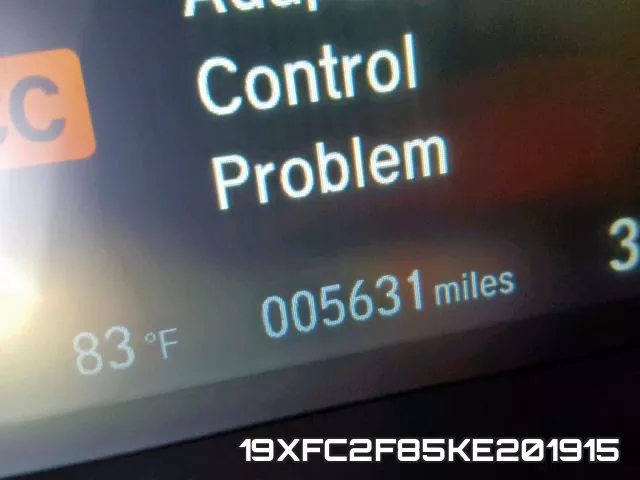 19XFC2F85KE201915 фото 9