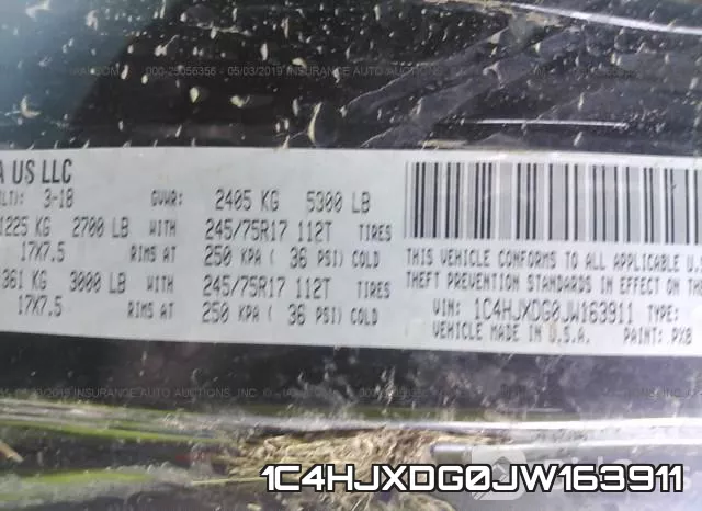 1C4HJXDG0JW163911 фото 10